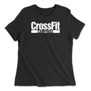 Womens 2X-Large BLACK Relaxed Jersey T-Shirt