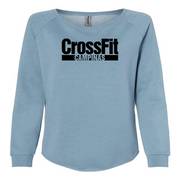 Womens 2X-Large MISTY_BLUE CrewNeck