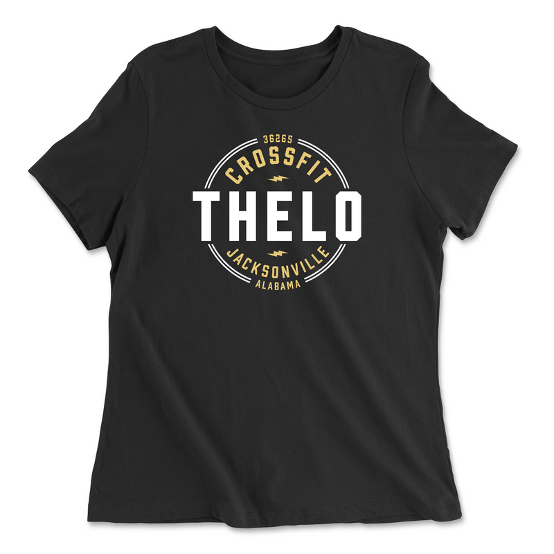 Womens 2X-Large BLACK Relaxed Jersey T-Shirt