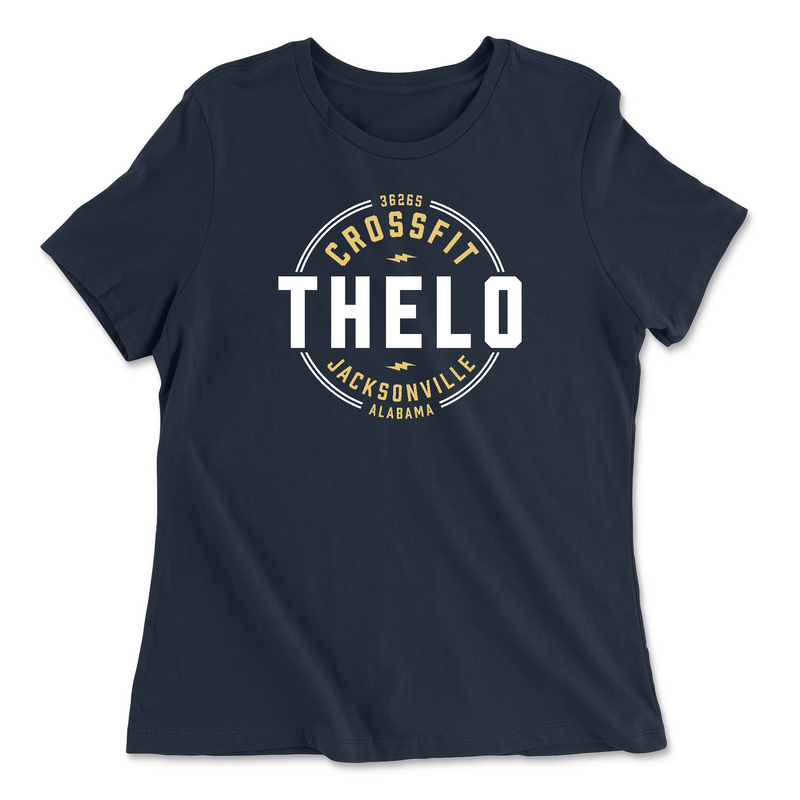 Womens 2X-Large NAVY Relaxed Jersey T-Shirt