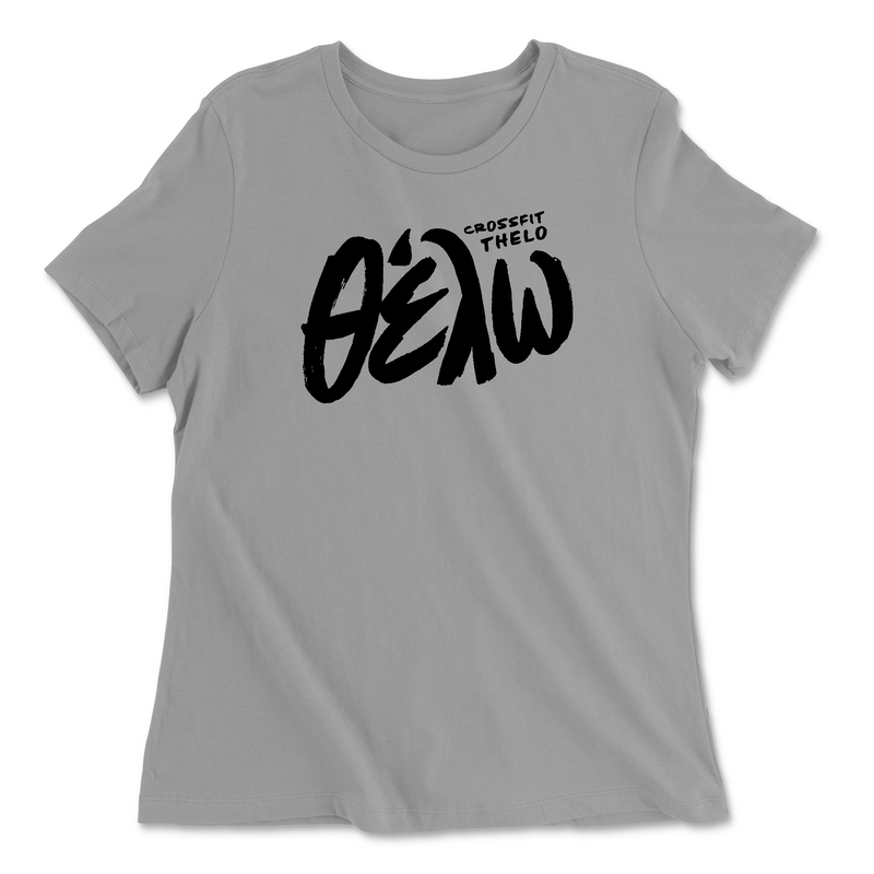 Womens 2X-Large SOLID_ATHLETIC_GREY Relaxed Jersey T-Shirt