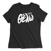 Womens 2X-Large BLACK Relaxed Jersey T-Shirt