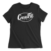 Womens 2X-Large BLACK Relaxed Jersey T-Shirt