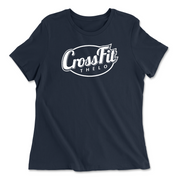 Womens 2X-Large NAVY Relaxed Jersey T-Shirt