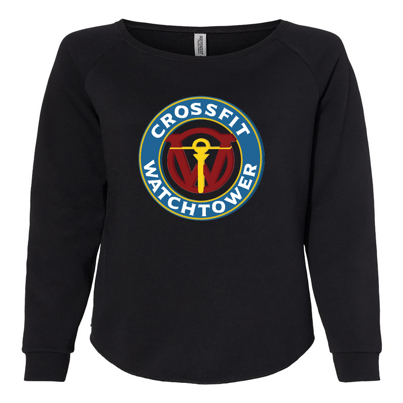 Womens 2X-Large BLACK CrewNeck