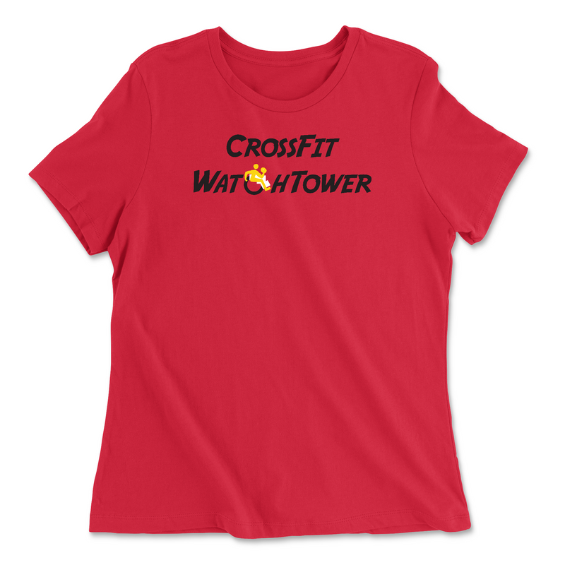 Womens 2X-Large RED Relaxed Jersey T-Shirt