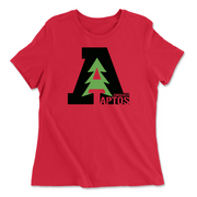 Womens 2X-Large RED Relaxed Jersey T-Shirt