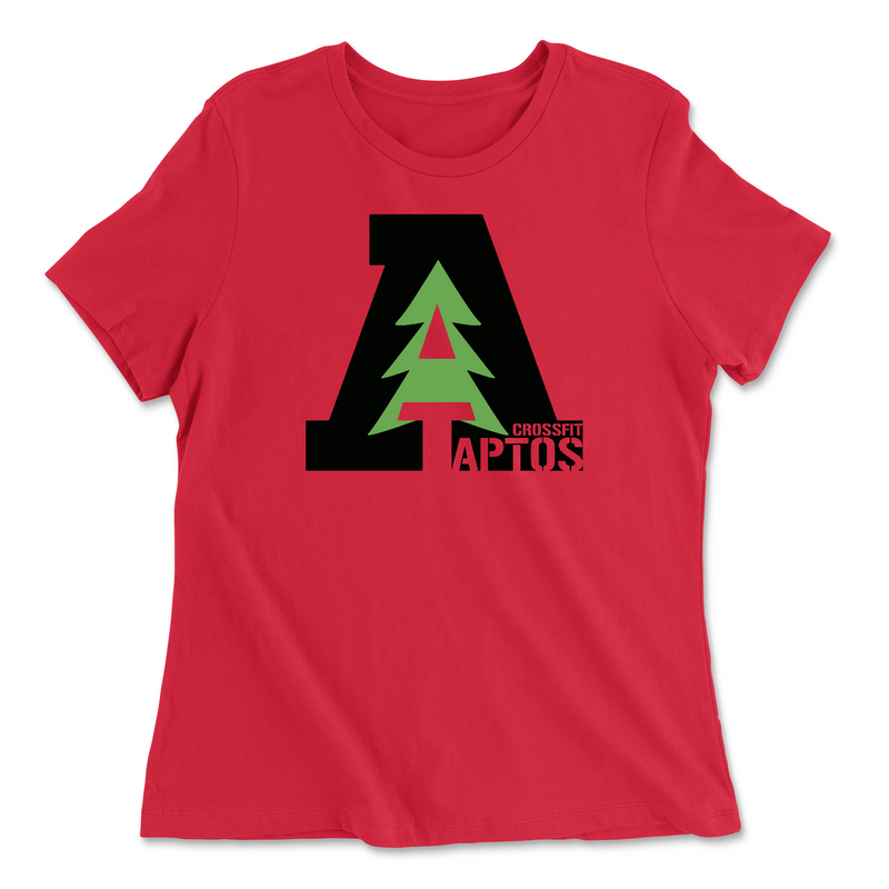 Womens 2X-Large RED Relaxed Jersey T-Shirt