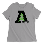 Womens 2X-Large SOLID_ATHLETIC_GREY Relaxed Jersey T-Shirt