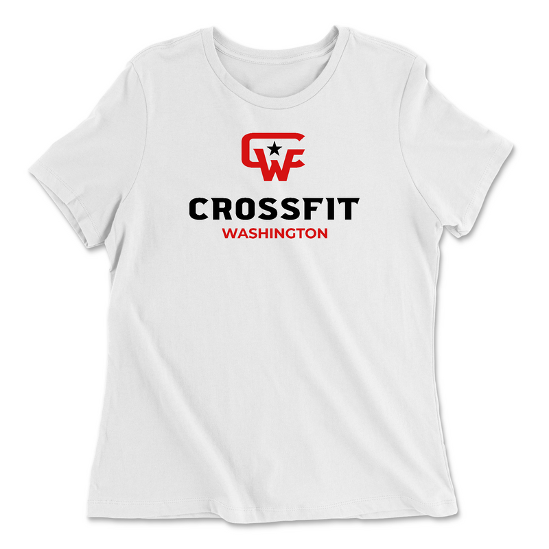 CrossFit Washington Standard (Red) Womens - Relaxed Jersey T-Shirt