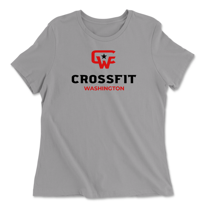 CrossFit Washington Standard (Red) Womens - Relaxed Jersey T-Shirt