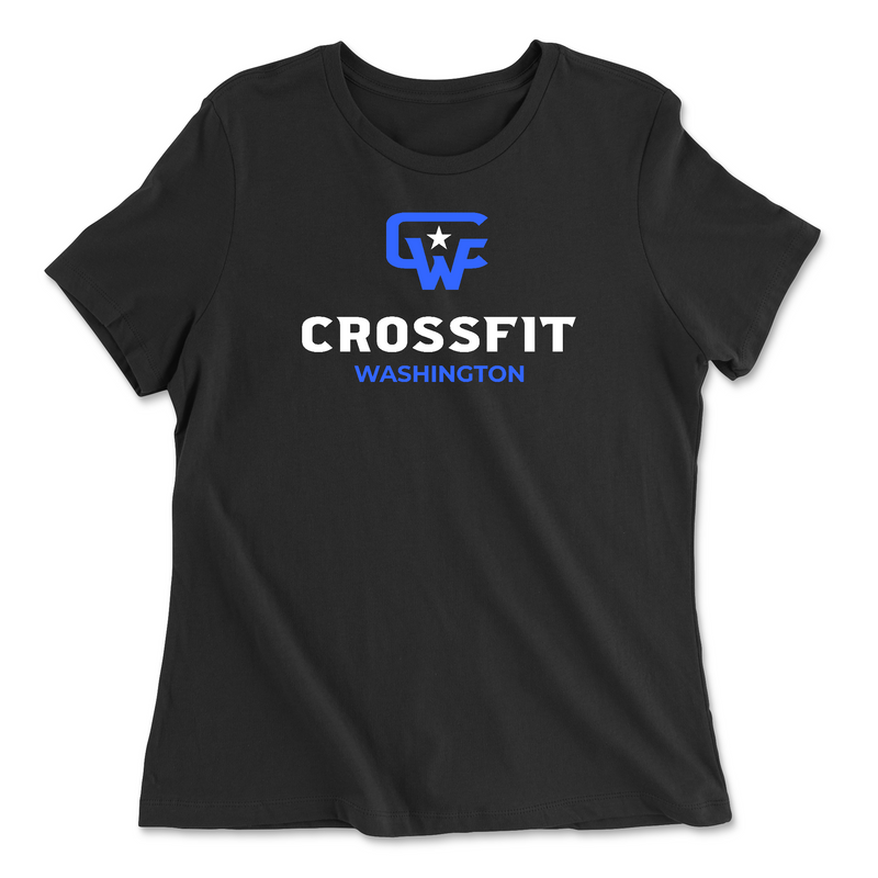 CrossFit Washington Standard (Blue) Womens - Relaxed Jersey T-Shirt