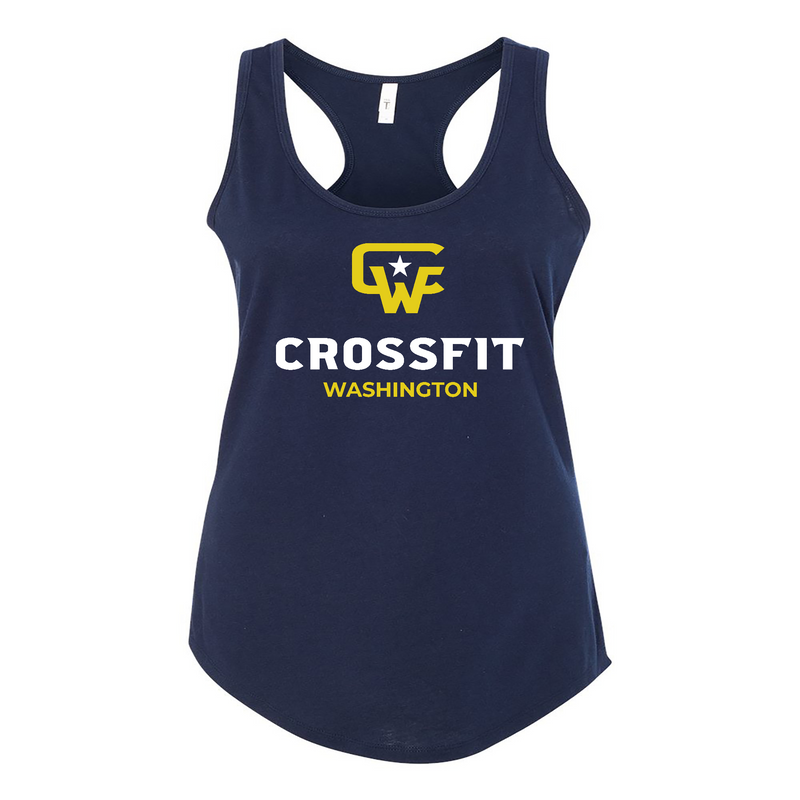 CrossFit Washington Standard (Yellow and White) Womens - Tank Top