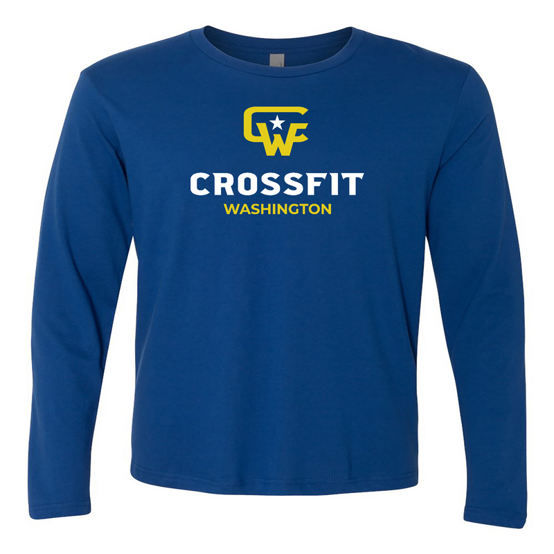 CrossFit Washington Standard (Yellow and White) Mens - Long Sleeve