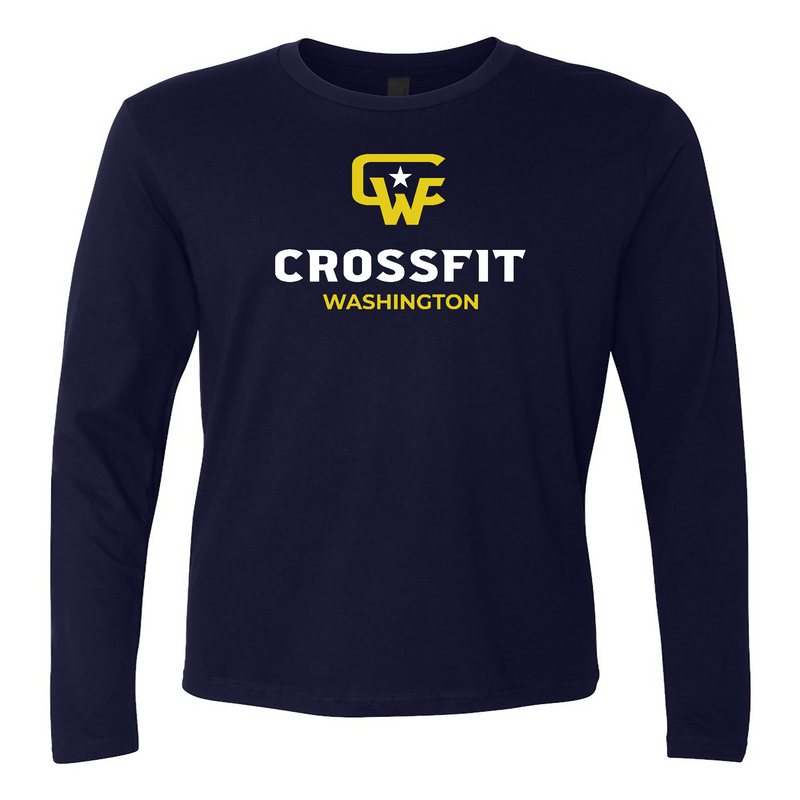 CrossFit Washington Standard (Yellow and White) Mens - Long Sleeve