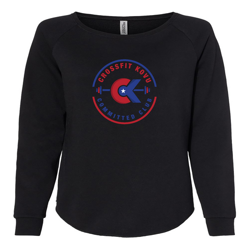 Womens 2X-Large BLACK CrewNeck