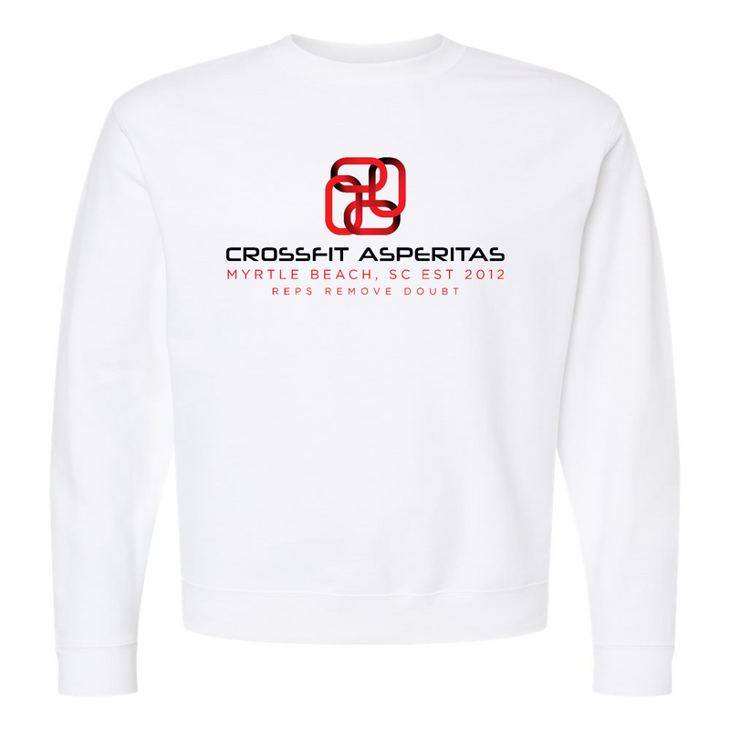 Mens 2X-Large WHITE Midweight Sweatshirt