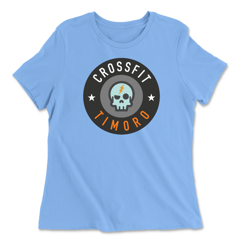 Womens 2X-Large CAROLINA_BLUE Relaxed Jersey T-Shirt
