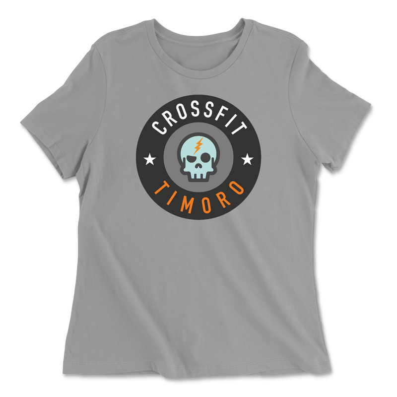 Womens 2X-Large SOLID_ATHLETIC_GREY Relaxed Jersey T-Shirt