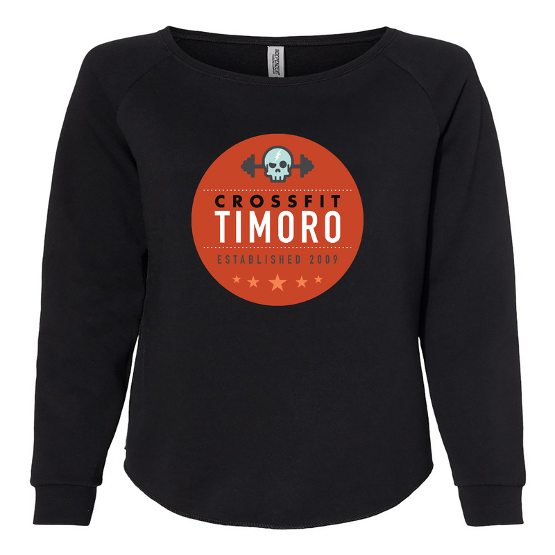 Womens 2X-Large BLACK CrewNeck