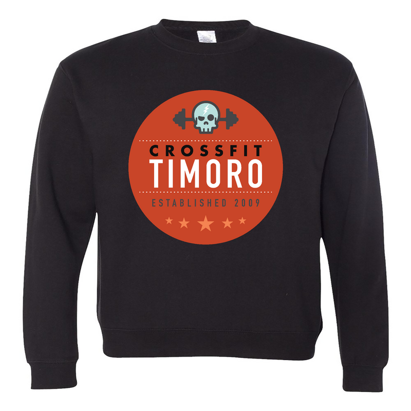 Mens 2X-Large BLACK Midweight Sweatshirt