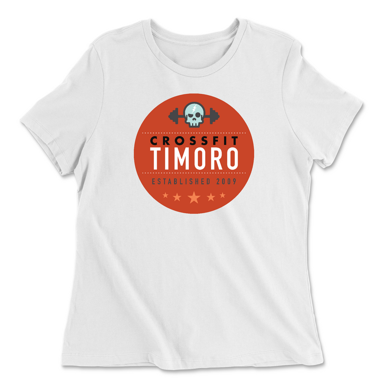 Womens 2X-Large WHITE Relaxed Jersey T-Shirt