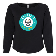 Womens 2X-Large BLACK CrewNeck