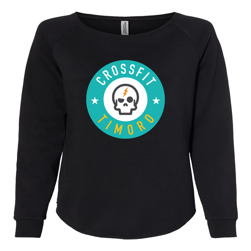 Womens 2X-Large BLACK CrewNeck