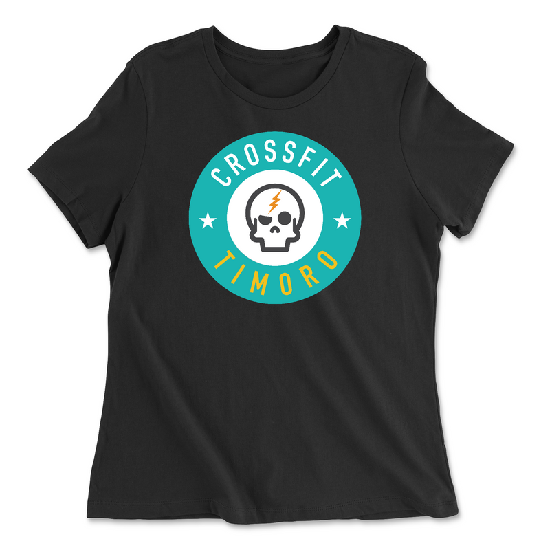 Womens 2X-Large BLACK Relaxed Jersey T-Shirt