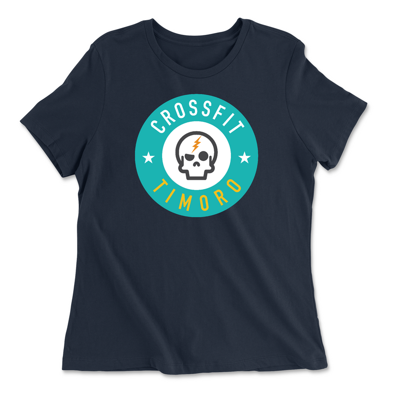 Womens 2X-Large NAVY Relaxed Jersey T-Shirt
