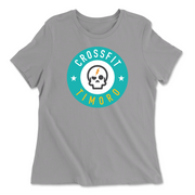Womens 2X-Large SOLID_ATHLETIC_GREY Relaxed Jersey T-Shirt