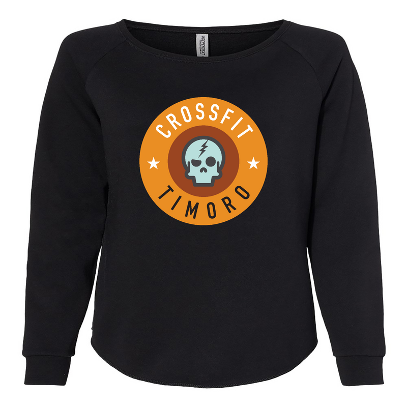 Womens 2X-Large BLACK CrewNeck