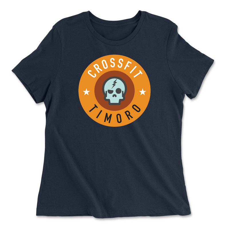 Womens 2X-Large NAVY Relaxed Jersey T-Shirt