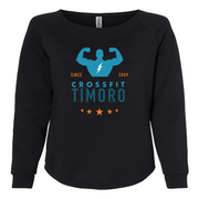 Womens 2X-Large BLACK CrewNeck