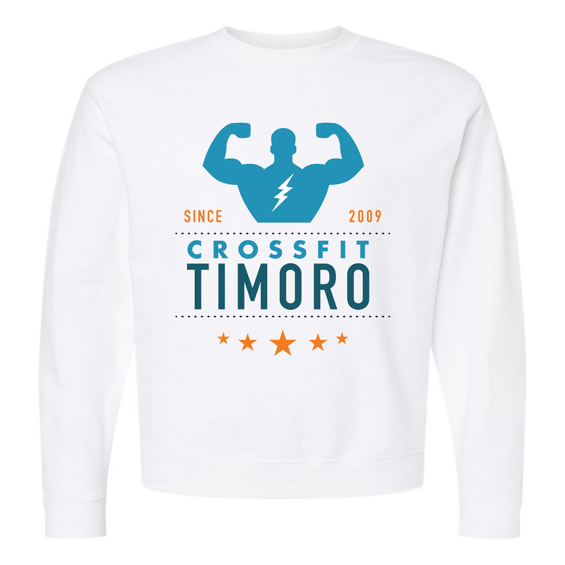 Mens 2X-Large WHITE Midweight Sweatshirt