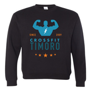 Mens 2X-Large BLACK Midweight Sweatshirt