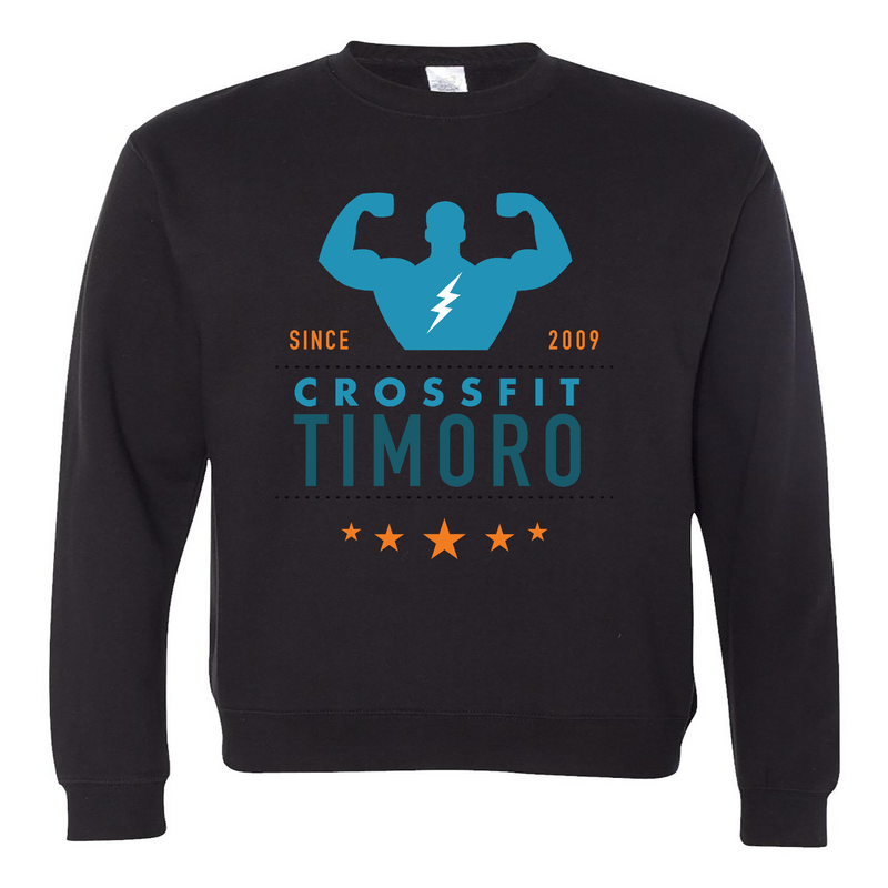 Mens 2X-Large BLACK Midweight Sweatshirt