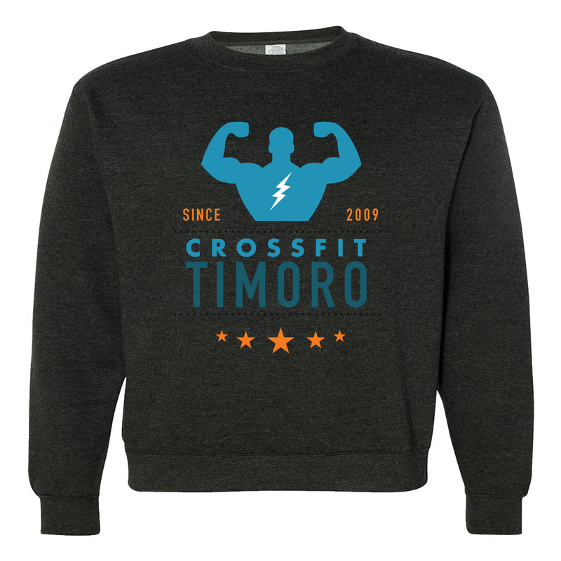Mens 2X-Large CHARCOAL_HEATHER Midweight Sweatshirt