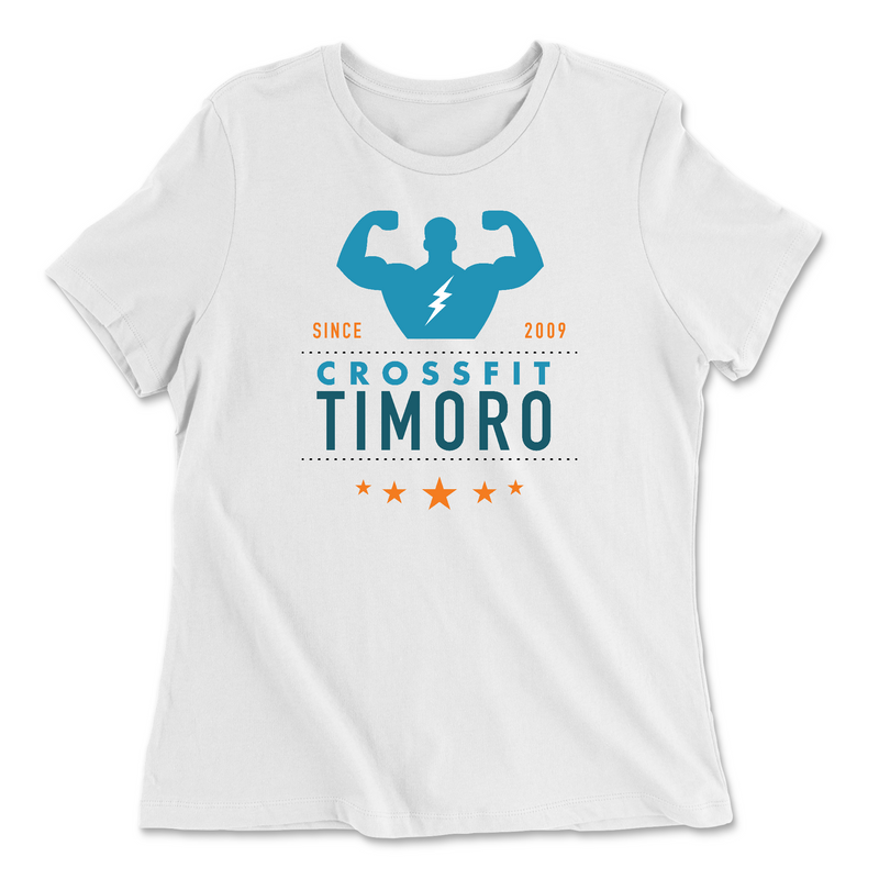 Womens 2X-Large WHITE Relaxed Jersey T-Shirt