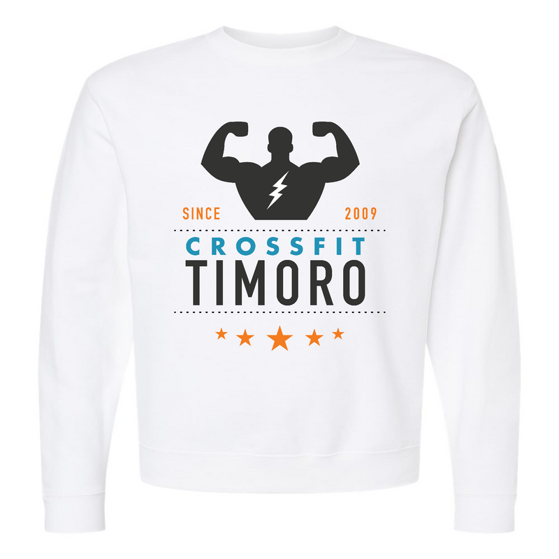 Mens 2X-Large WHITE Midweight Sweatshirt