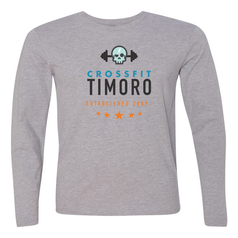 Mens 2X-Large HEATHER_GRAY Long Sleeve