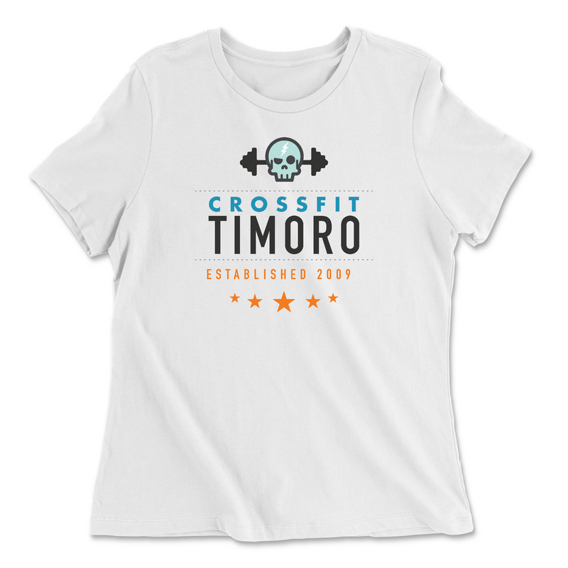 Womens 2X-Large WHITE Relaxed Jersey T-Shirt