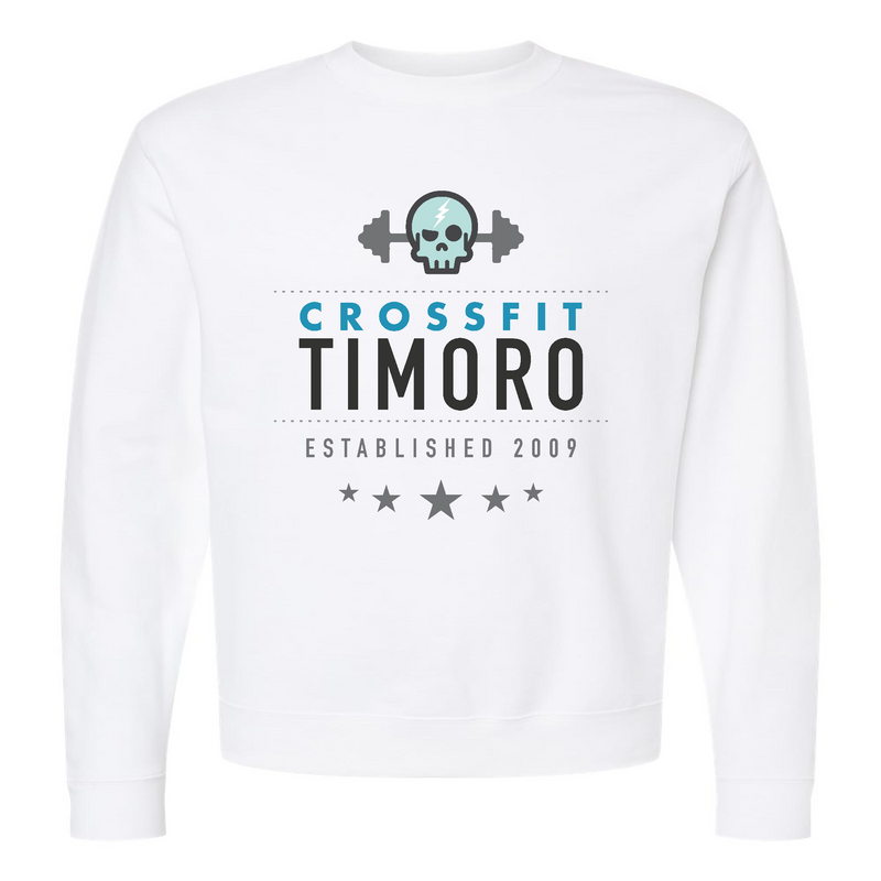 Mens 2X-Large WHITE Midweight Sweatshirt