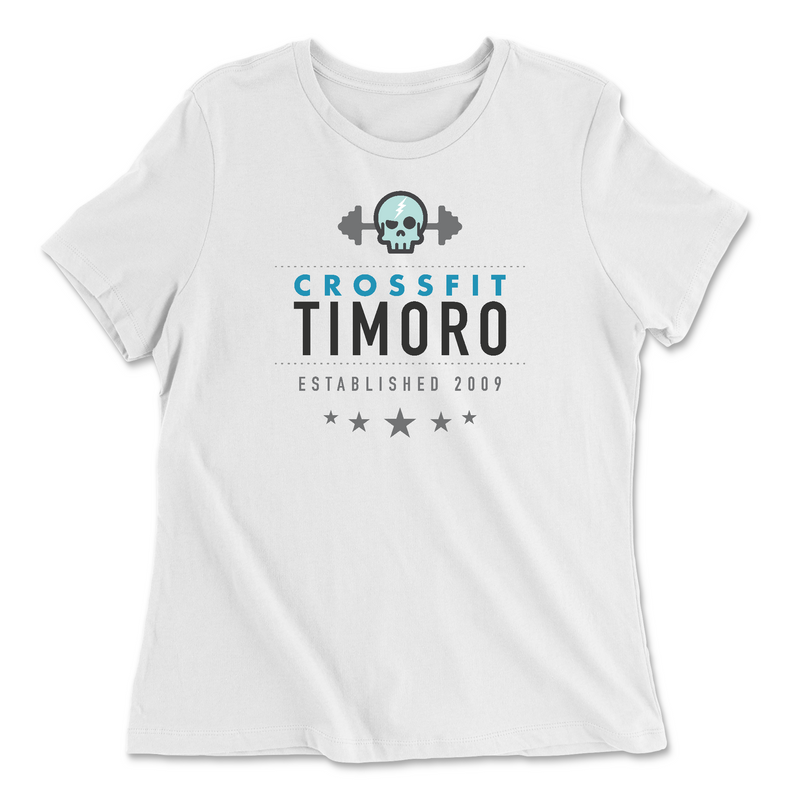 Womens 2X-Large WHITE Relaxed Jersey T-Shirt
