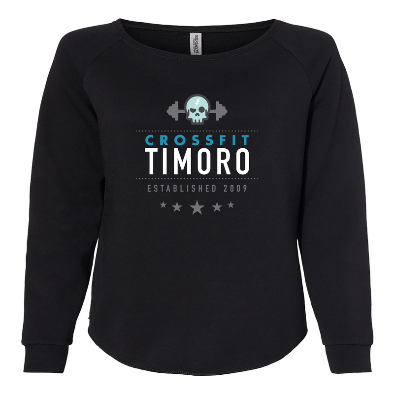 Womens 2X-Large BLACK CrewNeck