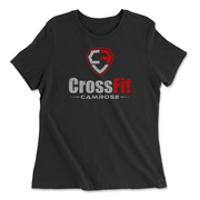 Womens 2X-Large BLACK Relaxed Jersey T-Shirt