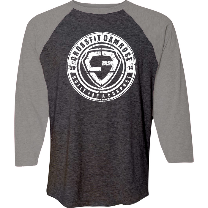 Mens 2X-Large VINTAGESMOKE_GRANITE_HEATHER 3/4 Sleeve