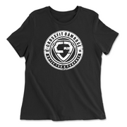 Womens 2X-Large BLACK Relaxed Jersey T-Shirt