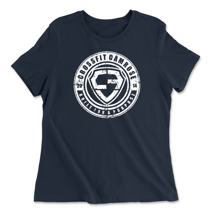Womens 2X-Large NAVY Relaxed Jersey T-Shirt
