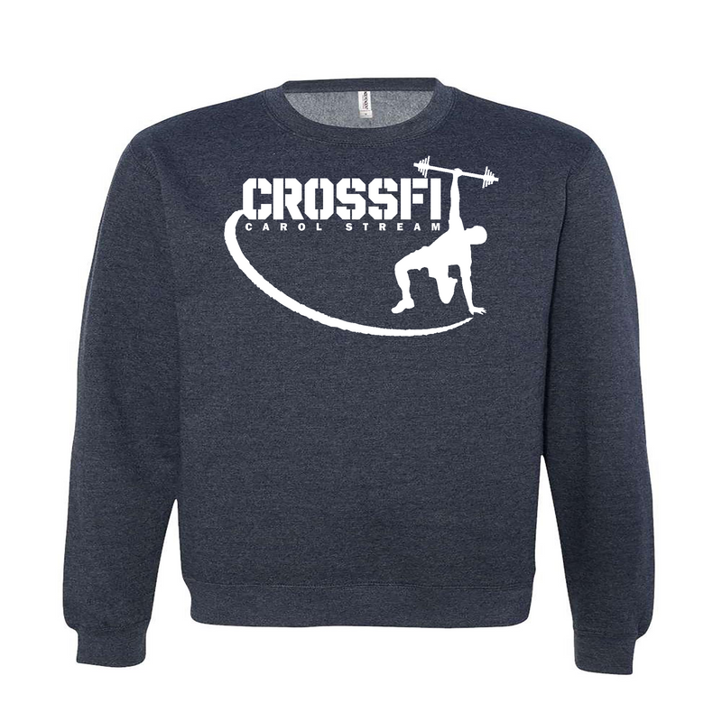 Mens 2X-Large CLASSIC_NAVY_HEATHER Midweight Sweatshirt